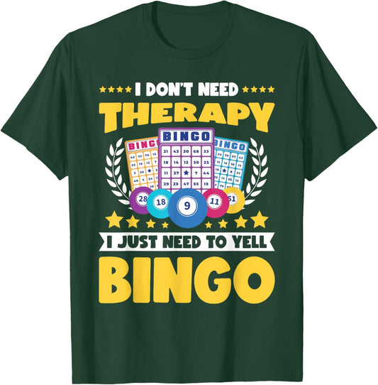 Bingo Player Lover Lucky Bingo T-Shirt - T-Shirt | Forest