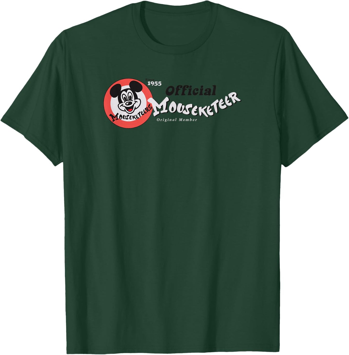 Disney Mickey and Friends Official Mouseketeer Vintage Logo T-Shirt - T-Shirt | Forest