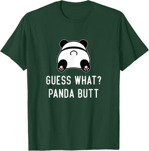 Funny Panda Guess What Panda Butt Women Cute Girls Panda T-Shirt - T-Shirt | Forest