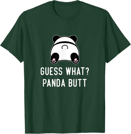 Funny Panda Guess What Panda Butt Women Cute Girls Panda T-Shirt - T-Shirt | Forest