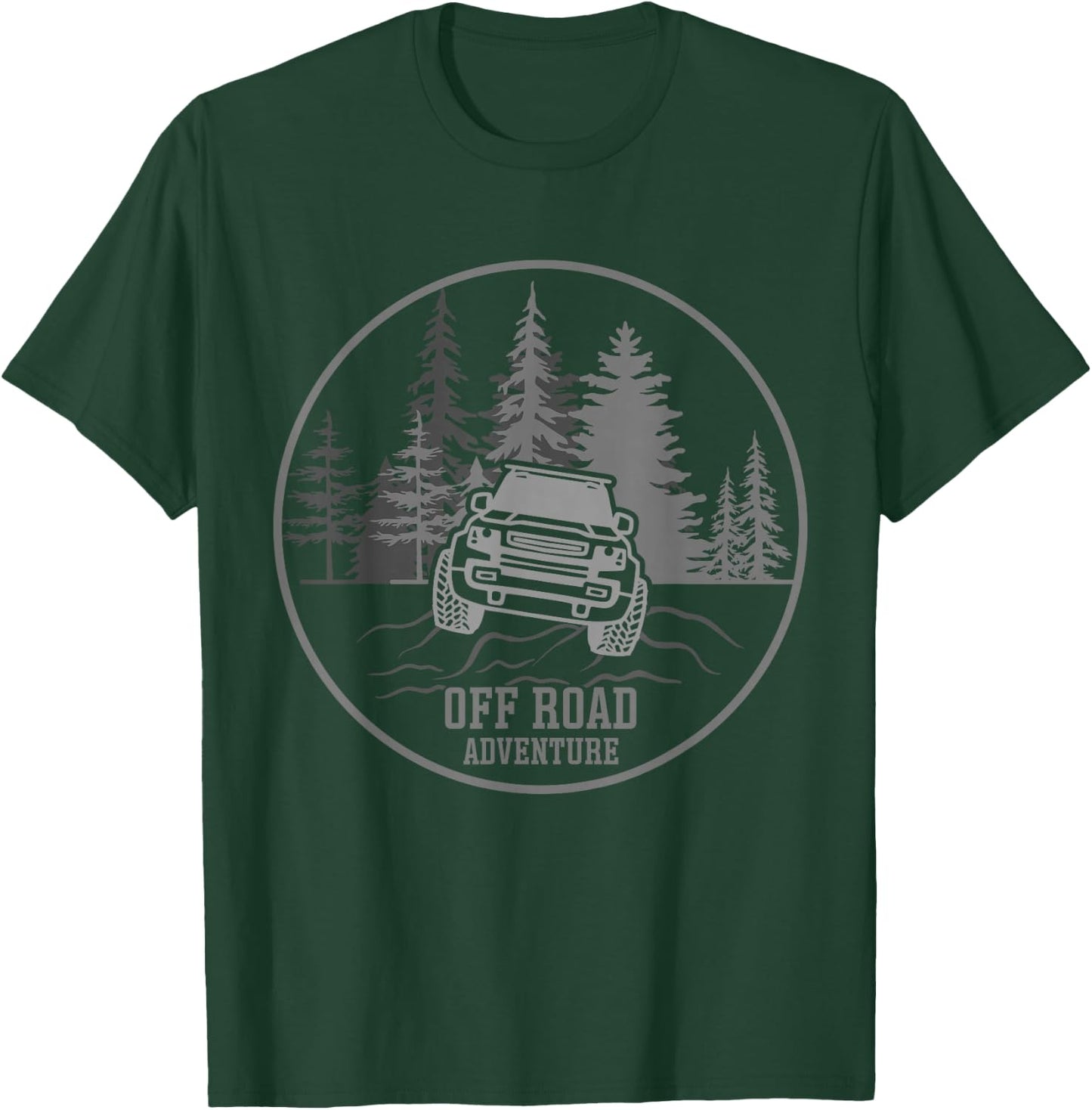 Vintage Off Roading - Off Road Adventure T-Shirt - T-Shirt | Forest