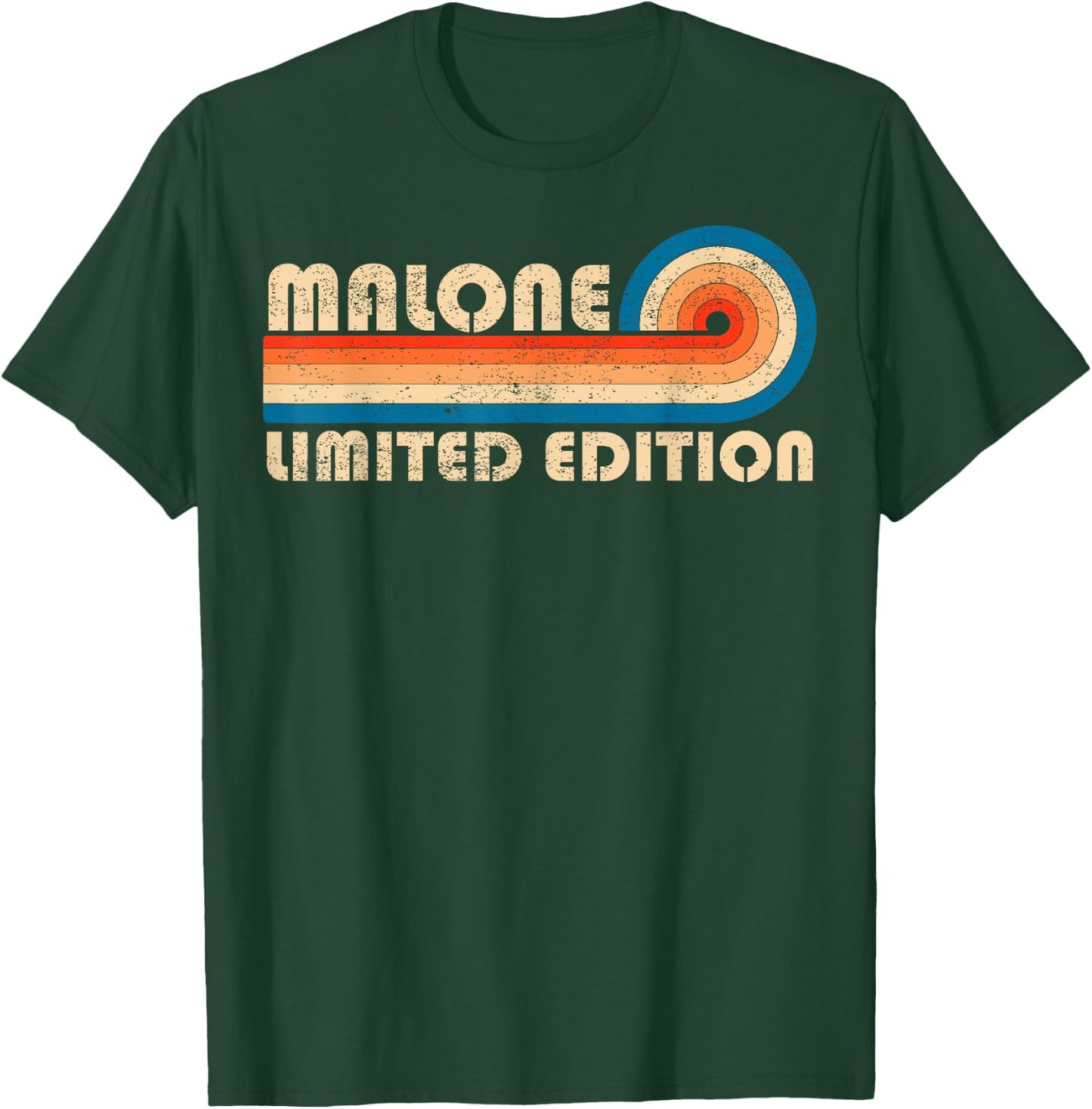 Malone Surname Retro Vintage 80s 90s Birthday Reunion T-Shirt - T-Shirt | Forest