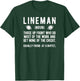 Football Lineman Definition Offensive Lineman Football T-Shirt - T-Shirt | Forest