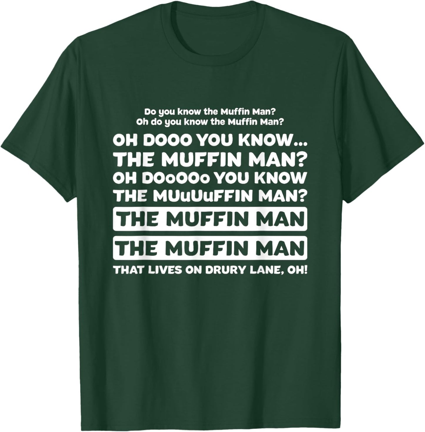 Funny do you know the muffin man T-Shirt - T-Shirt | Forest
