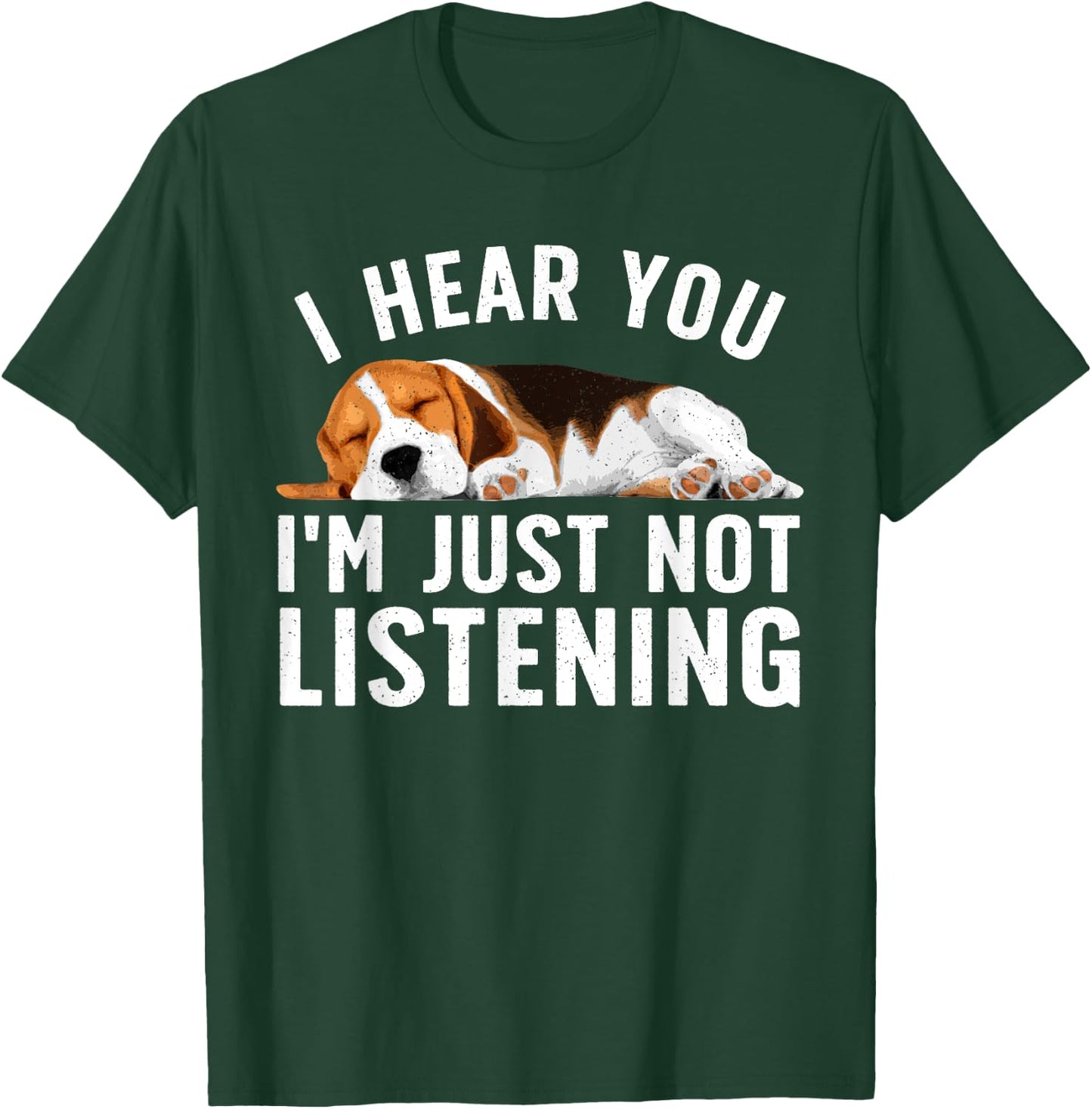 Funny Beagle Design Women Dad Mom Beagle Dog Lovers T-Shirt - T-Shirt | Forest