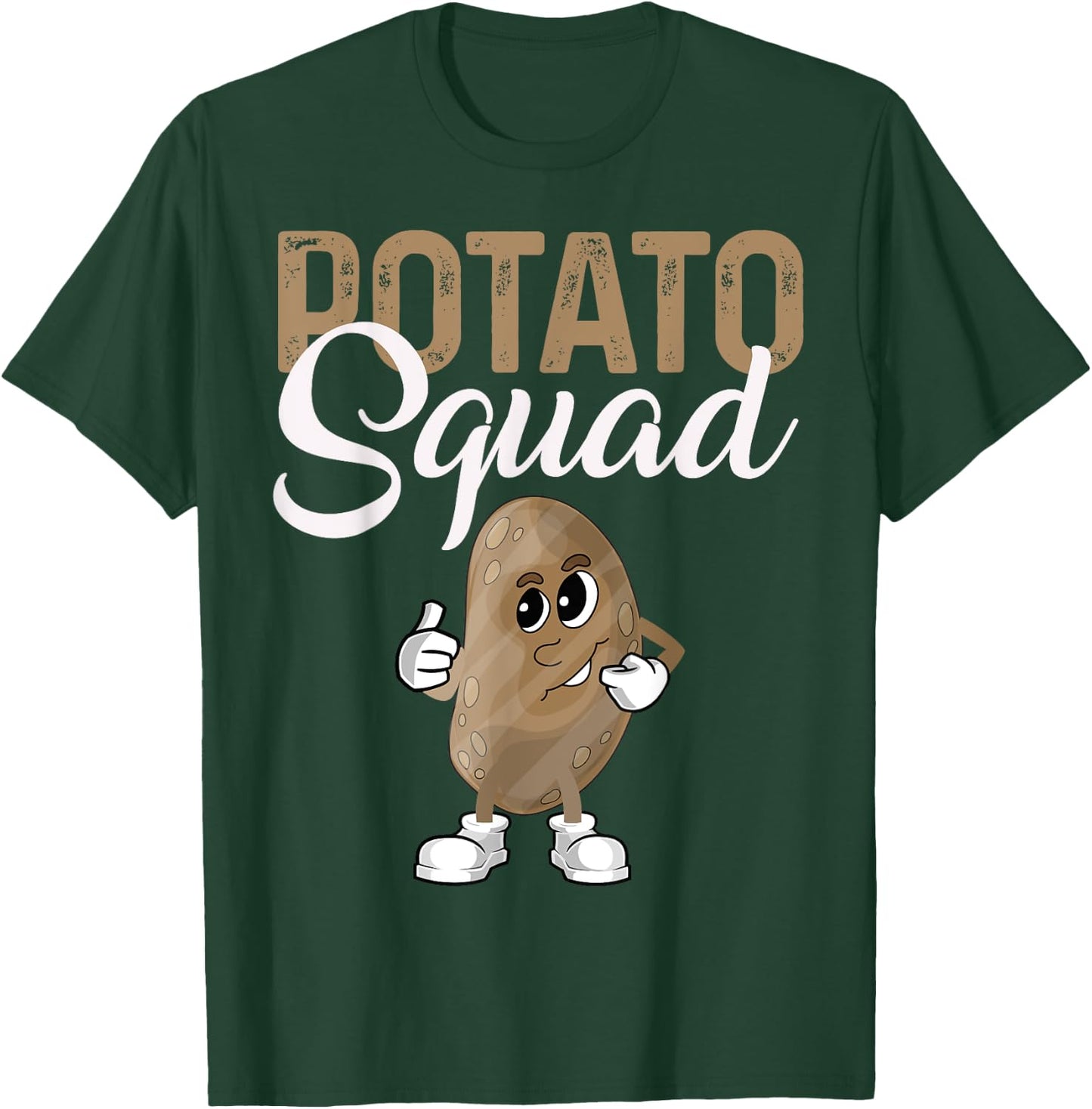 Cool Potato Squad Funny Potato Halloween Costume Vegan Team T-Shirt - T-Shirt | Forest