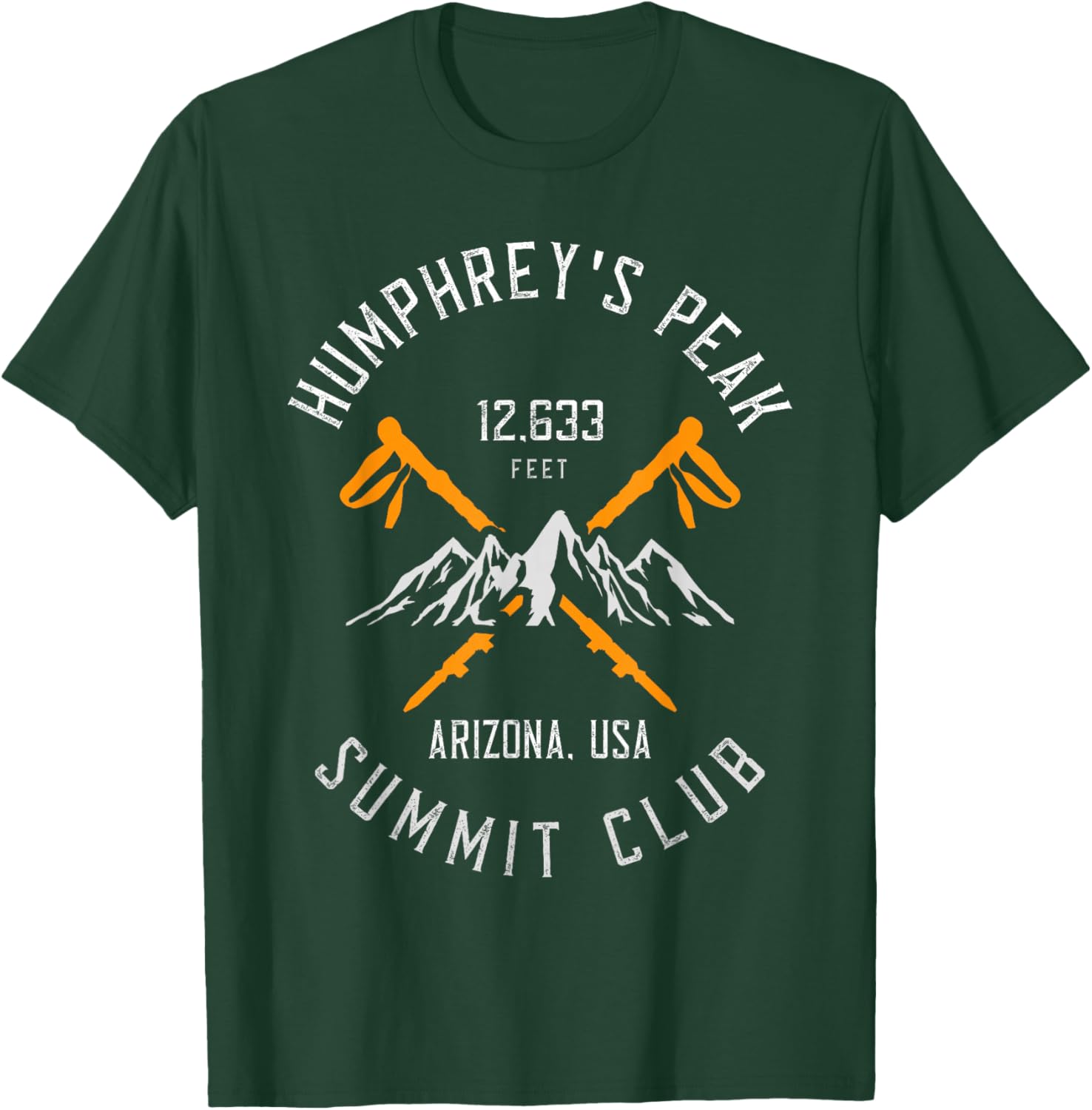 Humphrey's Peak Hiking Arizona T-Shirt - T-Shirt | Forest