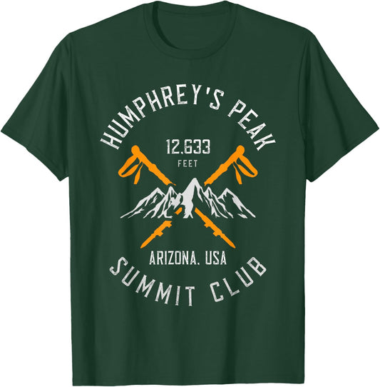 Humphrey's Peak Hiking Arizona T-Shirt - T-Shirt | Forest