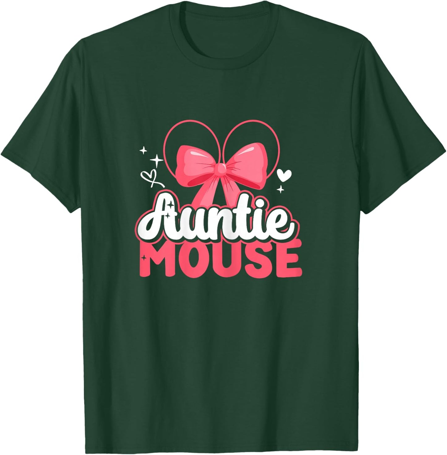 Auntie Mouse | Niece Nephew | Nephews Aunt T-Shirt - T-Shirt | Forest
