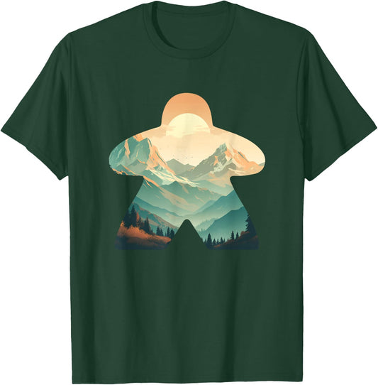 Meeple Nature Forest Adventure Tabletop Mountain Meeple T-Shirt - T-Shirt | Forest