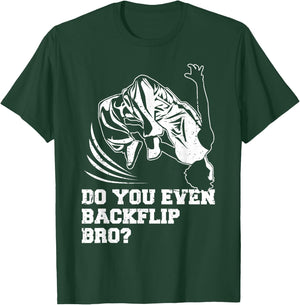 Backflip Parkour Freerunning Practitioner Boys Kids T-Shirt - T-Shirt | Forest
