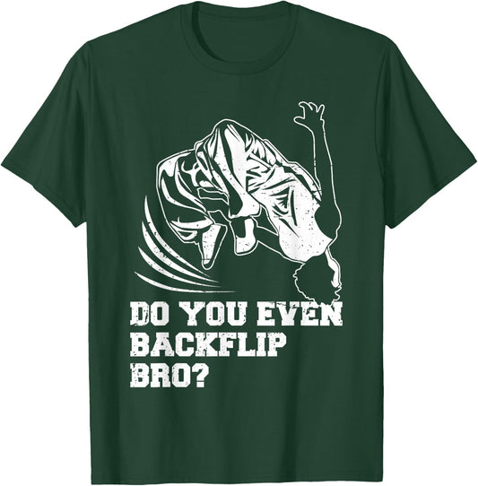 Backflip Parkour Freerunning Practitioner Boys Kids T-Shirt - T-Shirt | Forest