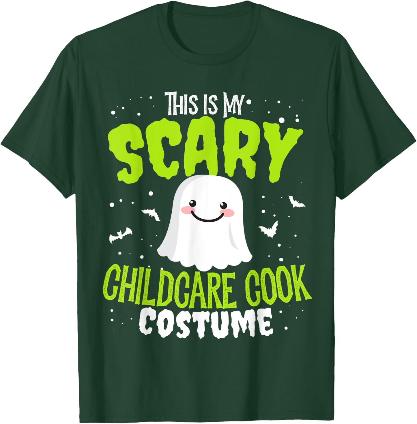 Funny Halloween This is my Scary Childcare Cook Custome T-Shirt - T-Shirt | Forest
