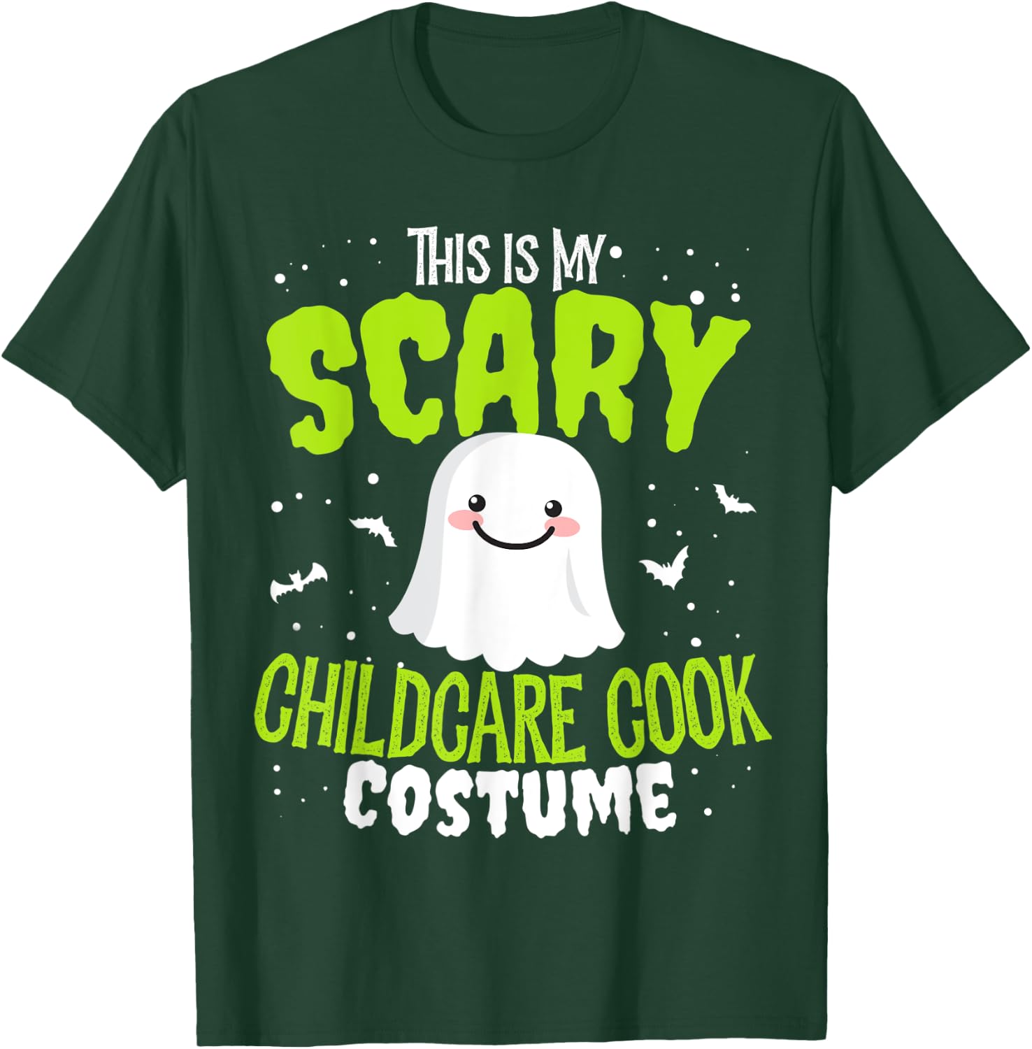 Funny Halloween This is my Scary Childcare Cook Custome T-Shirt - T-Shirt | Forest