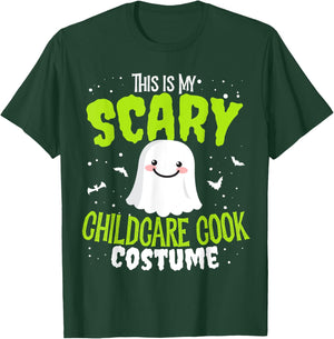 Funny Halloween This is my Scary Childcare Cook Custome T-Shirt - T-Shirt | Forest