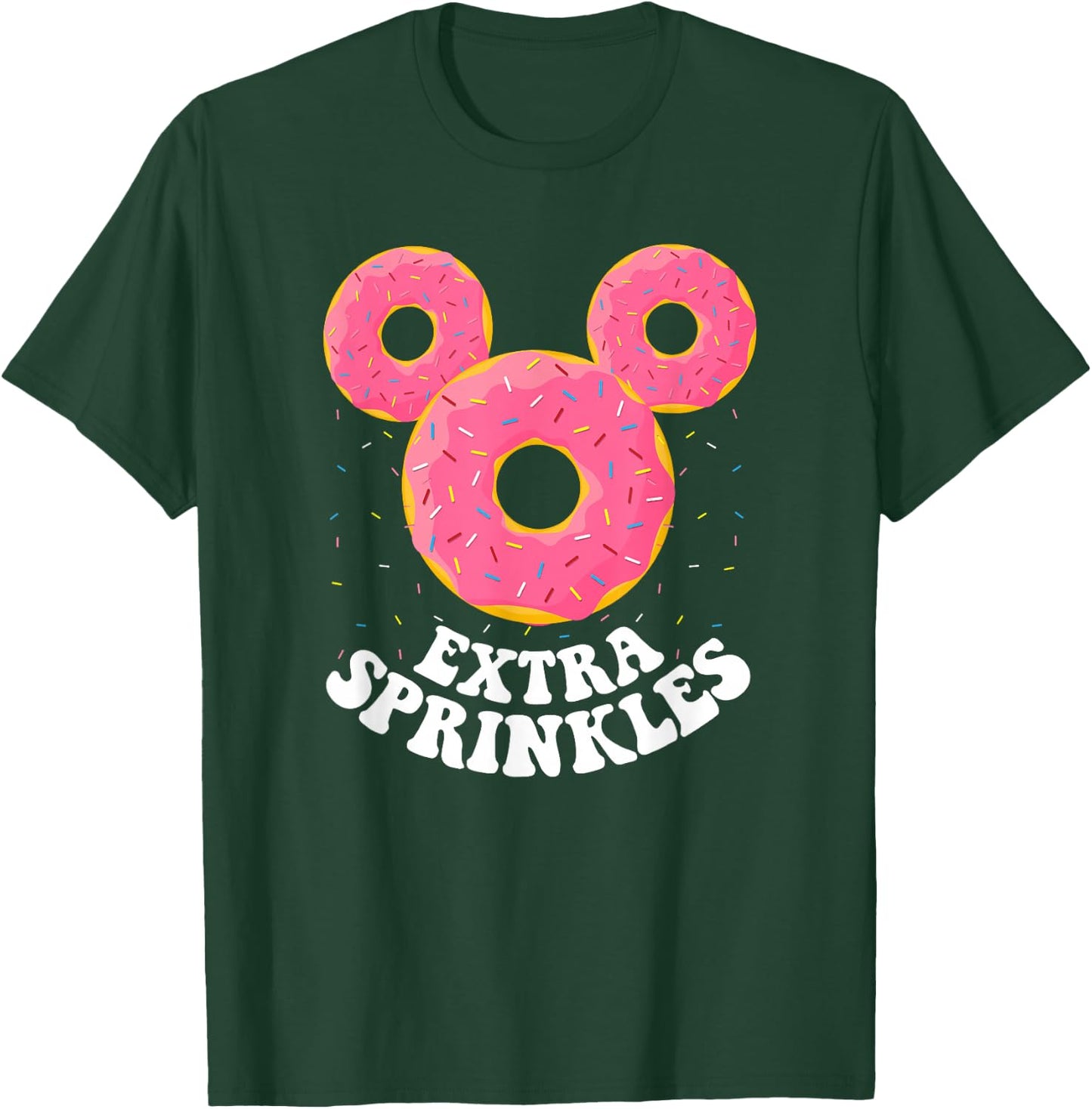 Disney Mickey Mouse Donut Ears Extra Sprinkles Small T-Shirt - T-Shirt | Forest