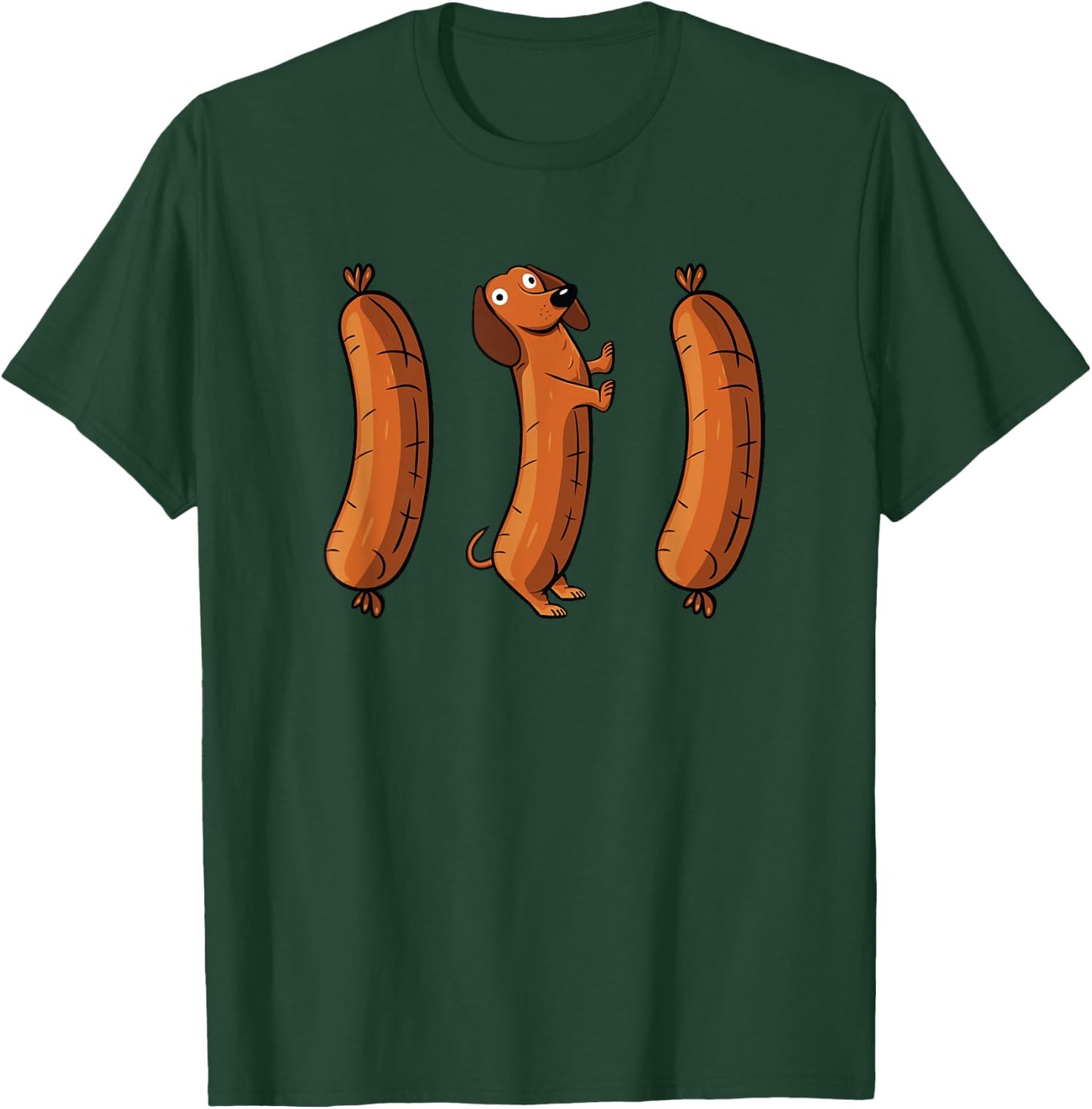 Funny Oktoberfest Shirt Men Women Dachshund Wurst Sausage T-Shirt - T-Shirt | Forest