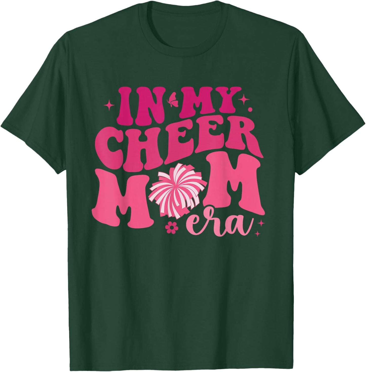 In My Cheer Mom Era Cheerleading Football Cheer Mom Life T-Shirt - T-Shirt | Forest