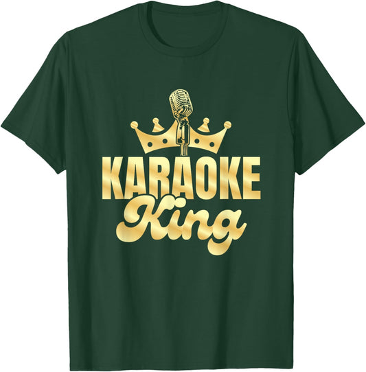 Karaoke King - Karaoke Game Singing Expert Karaoke Night T-Shirt - T-Shirt | Forest