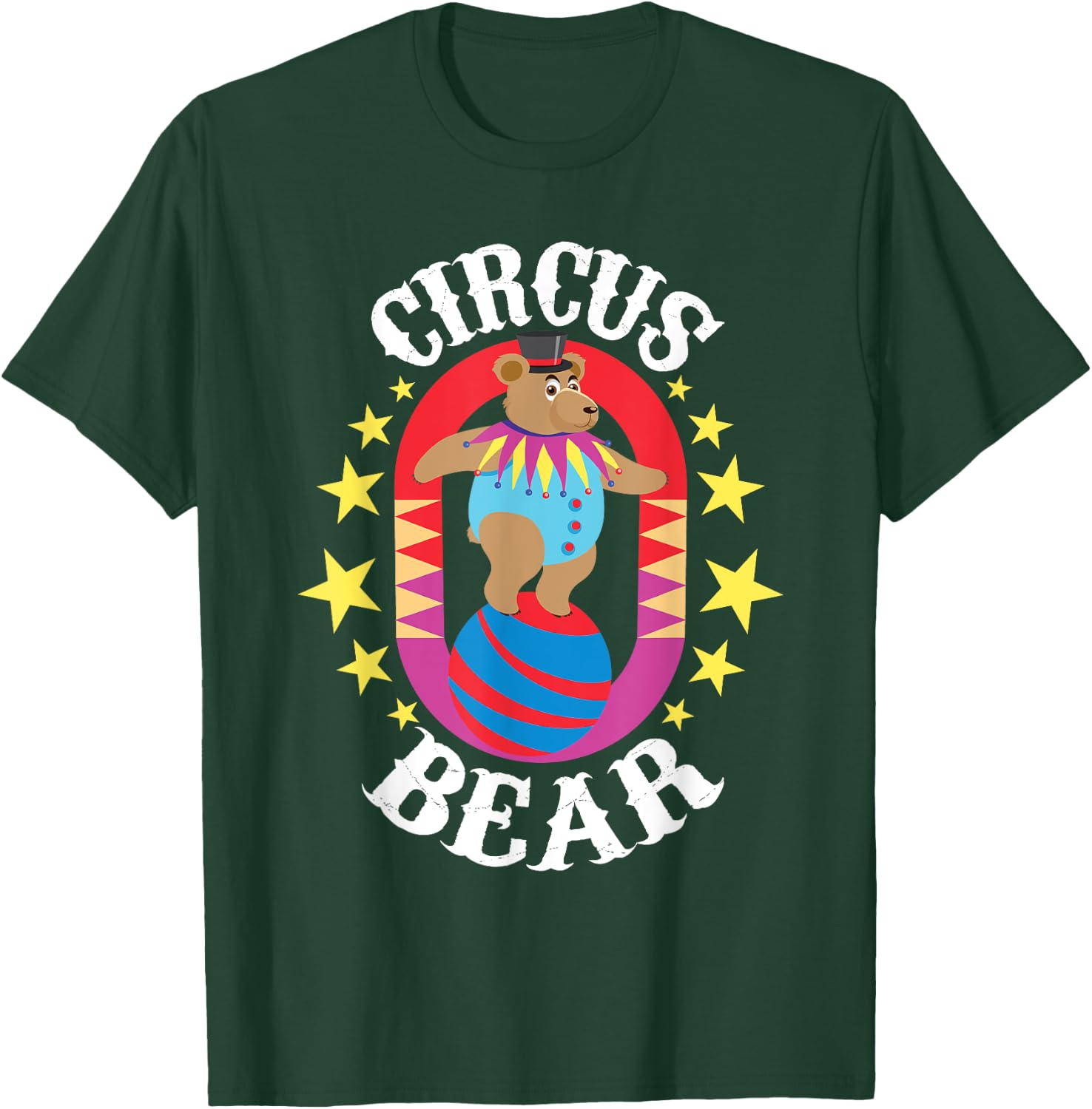 Circus Bear - Circus Birthday Party Circus Costume T-Shirt - T-Shirt | Forest