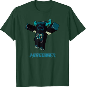 Minecraft Sculk Shrieker's Hostile Mob Warden Attack T-Shirt - T-Shirt | Forest