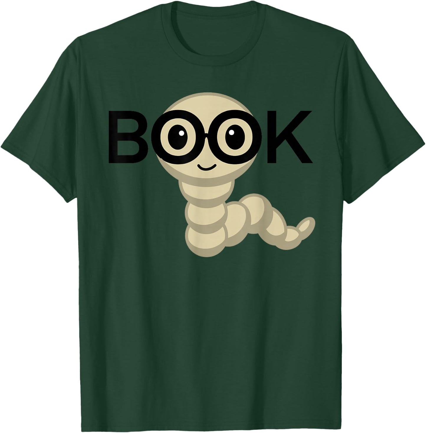 Book Worm Reading T-Shirt - T-Shirt | Forest