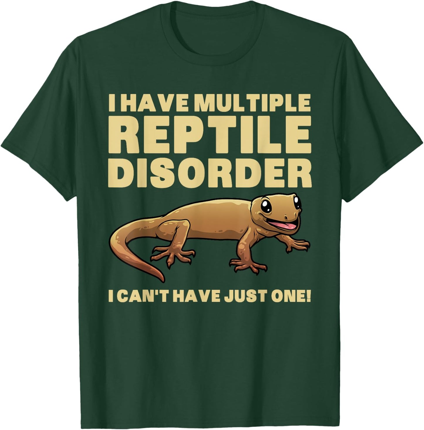 Funny Reptile Women Bearded Dragon Crested Gecko Pet T-Shirt - T-Shirt | Forest