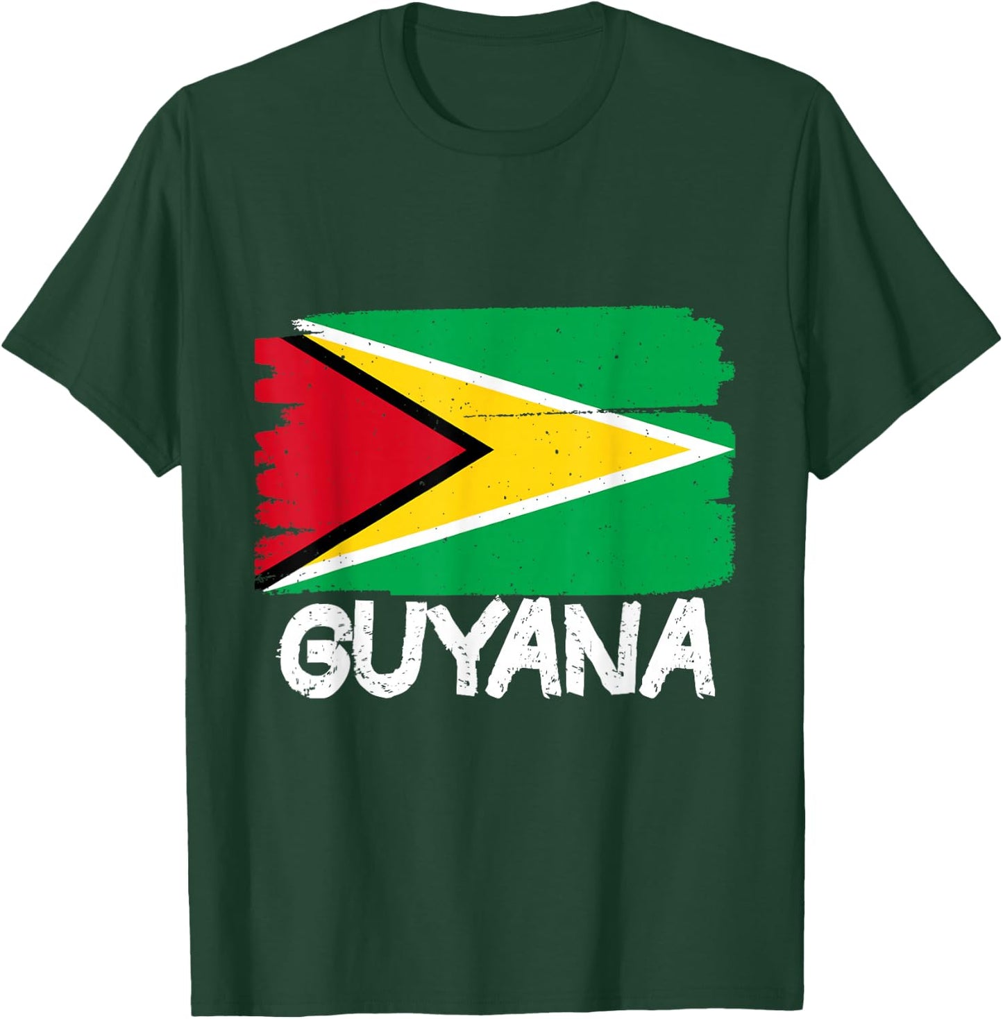 Cool Guyana Flag T-Shirt - T-Shirt | Forest