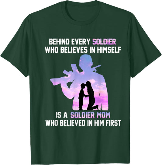 Proud Army Mom of Every Soldier Hero T-Shirt - T-Shirt | Forest