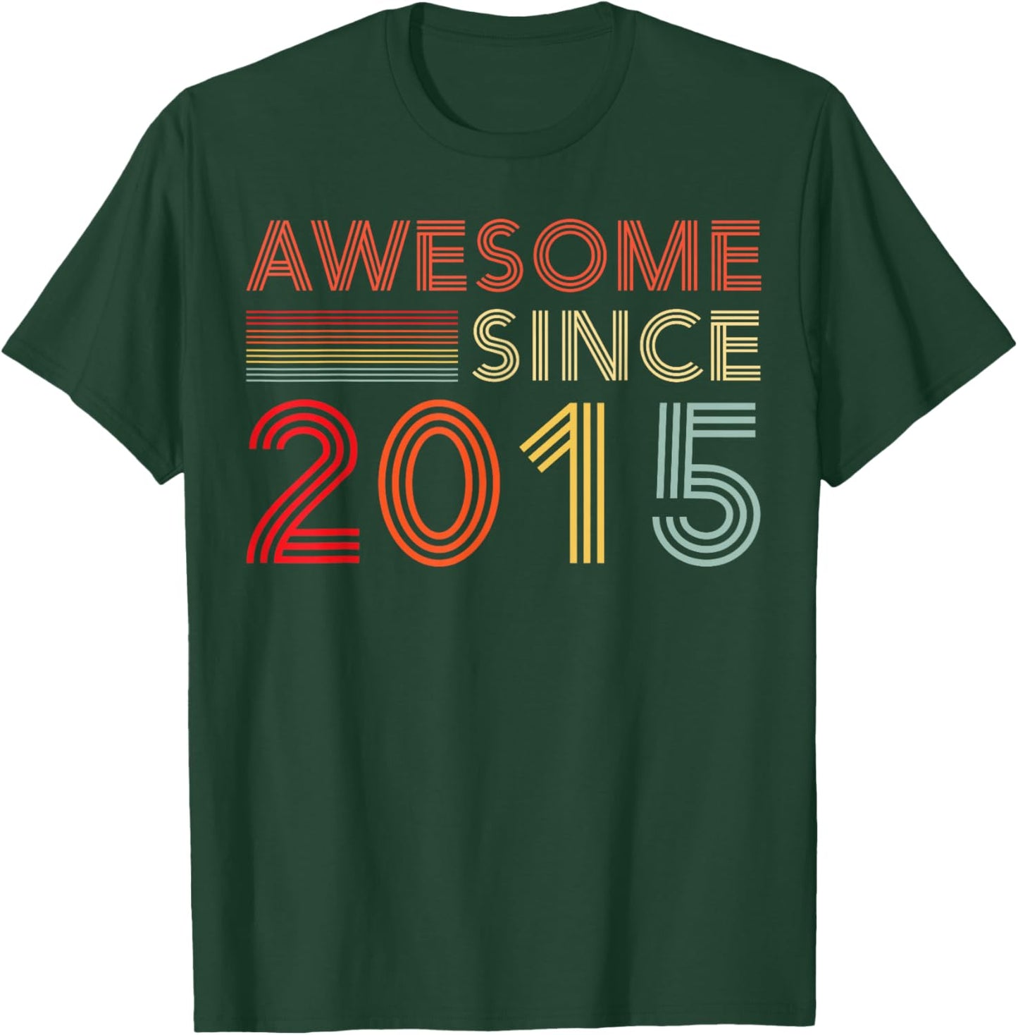 Nine 10yr Bday Son Boy Funny 2015 10th 10 Year Old Birthday T-Shirt - T-Shirt | Forest
