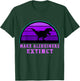 Trex Dinosaur Make Alzheimers Extinct Awareness Kid Support T-Shirt - T-Shirt | Forest