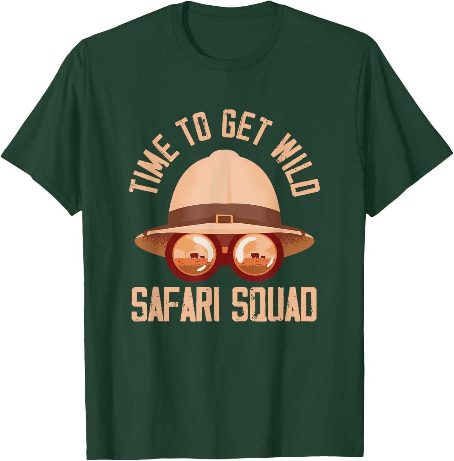 Safari Guide Costume Tour Guide Tourist Gift Wild Safari Animals Safari Tour Guide T-Shirt - T-Shirt | Forest