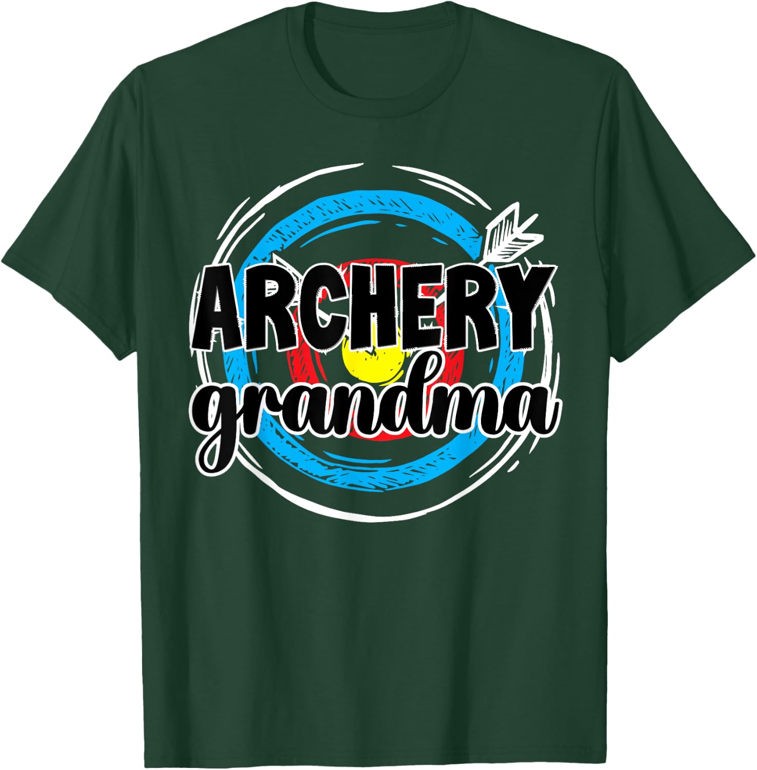 Archery Grandma Of An Archer Grandmother T-Shirt - T-Shirt | Forest