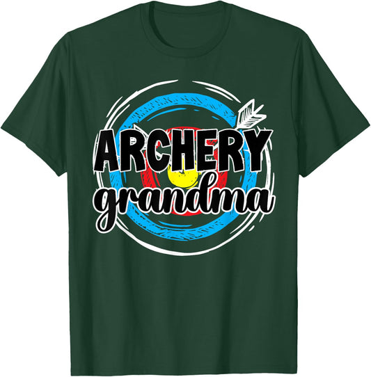Archery Grandma Of An Archer Grandmother T-Shirt - T-Shirt | Forest