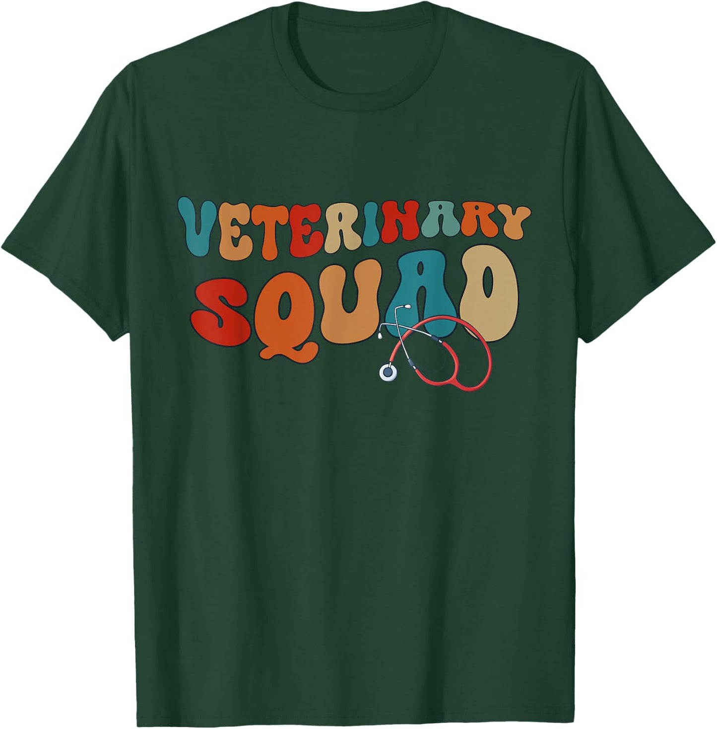 Veterinary Squad Design Veterinary Medicine Assistant T-Shirt - T-Shirt | Forest