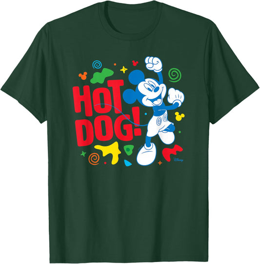 Mickey & Friends- Hot Dog Mickey T-Shirt - T-Shirt | Forest