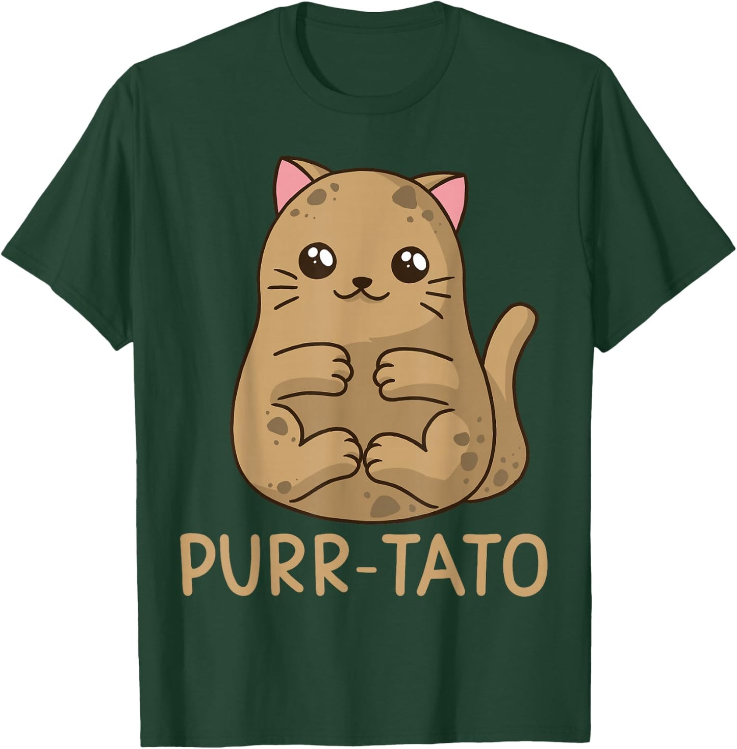 Purrtato Cat Potato Cat Lover Idaho Potatoes T-Shirt - T-Shirt | Forest