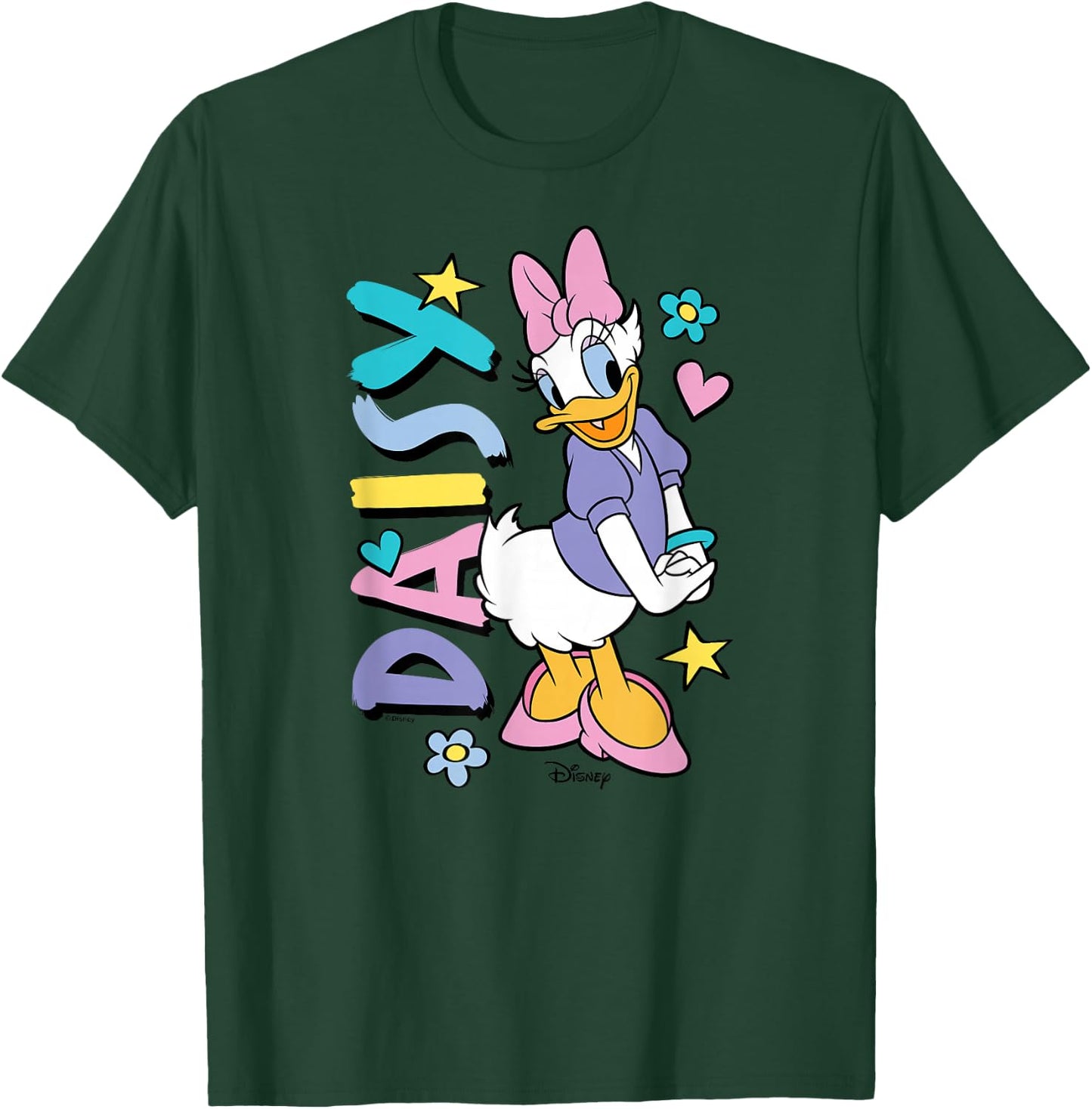 Daisy - Daisy Duck with Icons T-Shirt - T-Shirt | Forest