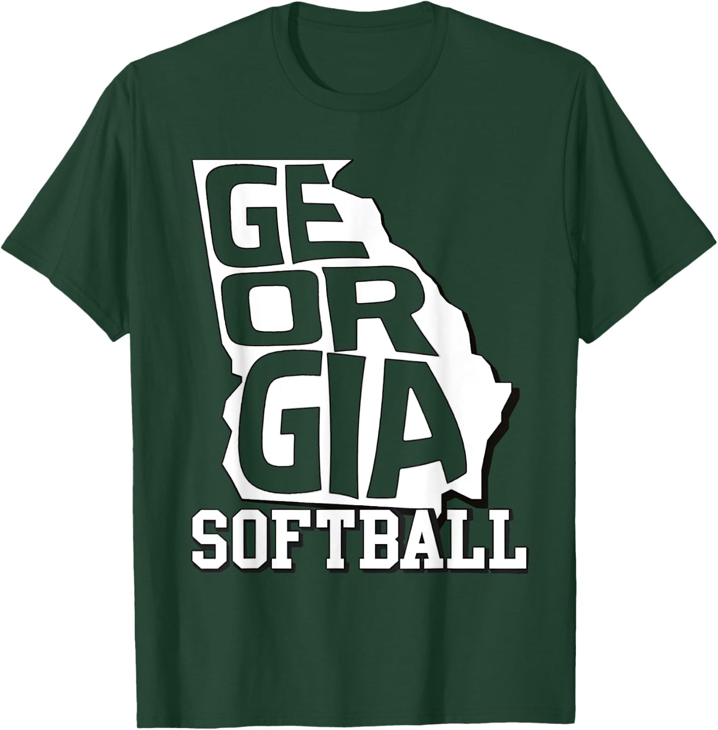 Georgia Softball T-Shirt - T-Shirt | Forest