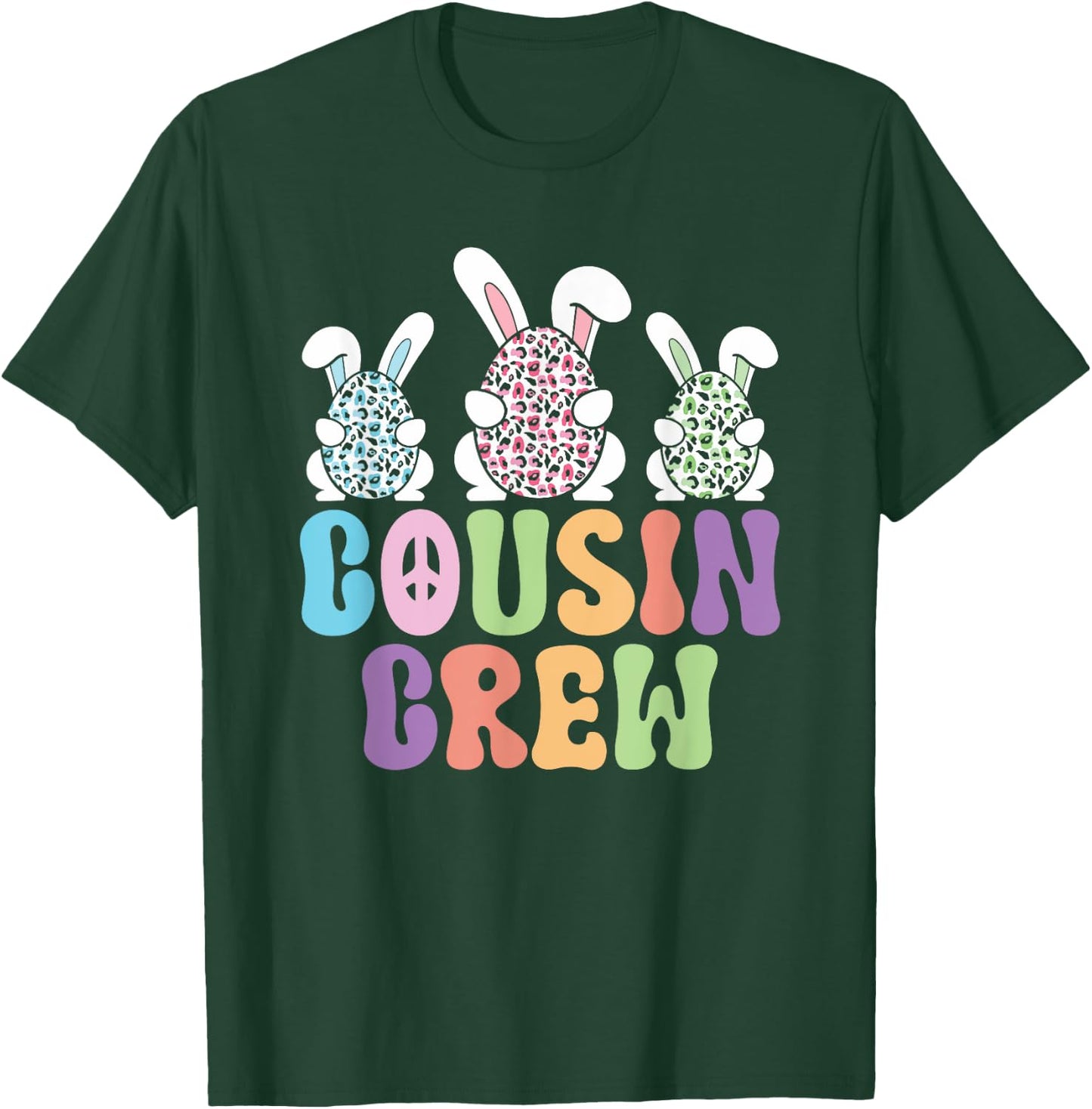 Cousin Crew Easter Bunny Family Matching Toddler Boys Girls T-Shirt - T-Shirt | Forest