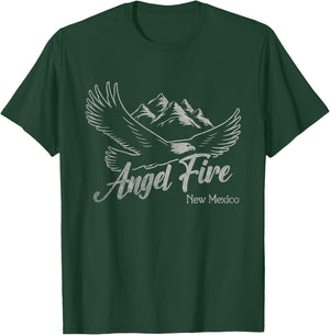 Vintage Angel Fire New Mexico Mountains Eagle T-Shirt - T-Shirt | Forest