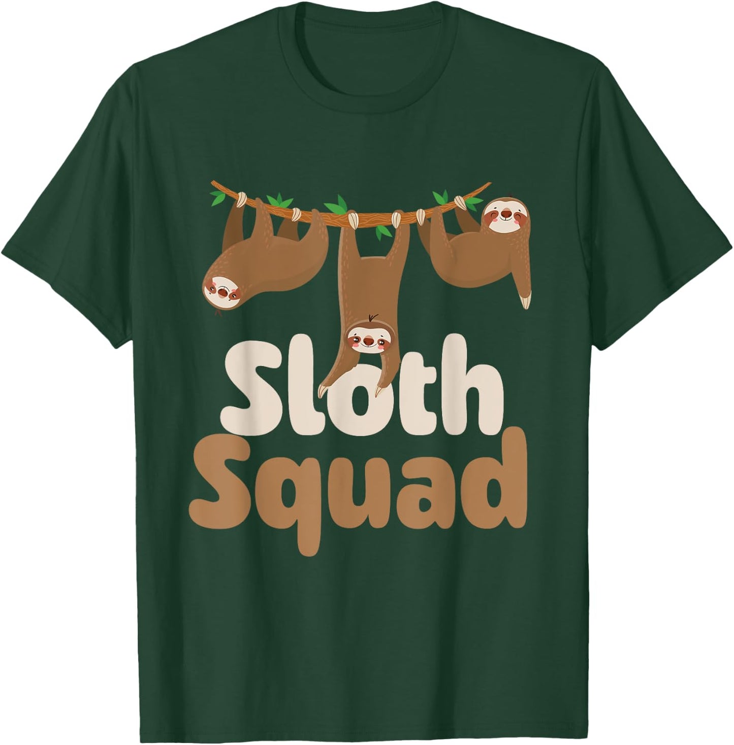 Sloth Squad - Family Wildlife Zoo Animal Lover Zookeeper T-Shirt - T-Shirt | Forest