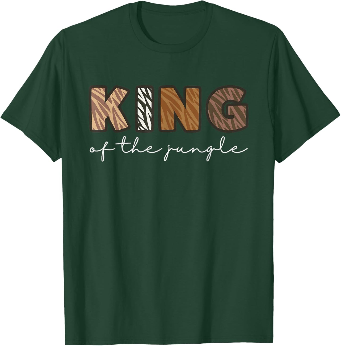 King Of The Jungle Zoo Theme Birthday Safari Jungle Party T-Shirt - T-Shirt | Forest