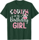 Cousin Of The Birthday Girl Farm Cow 1 St Birthday Girl T-Shirt - T-Shirt | Forest