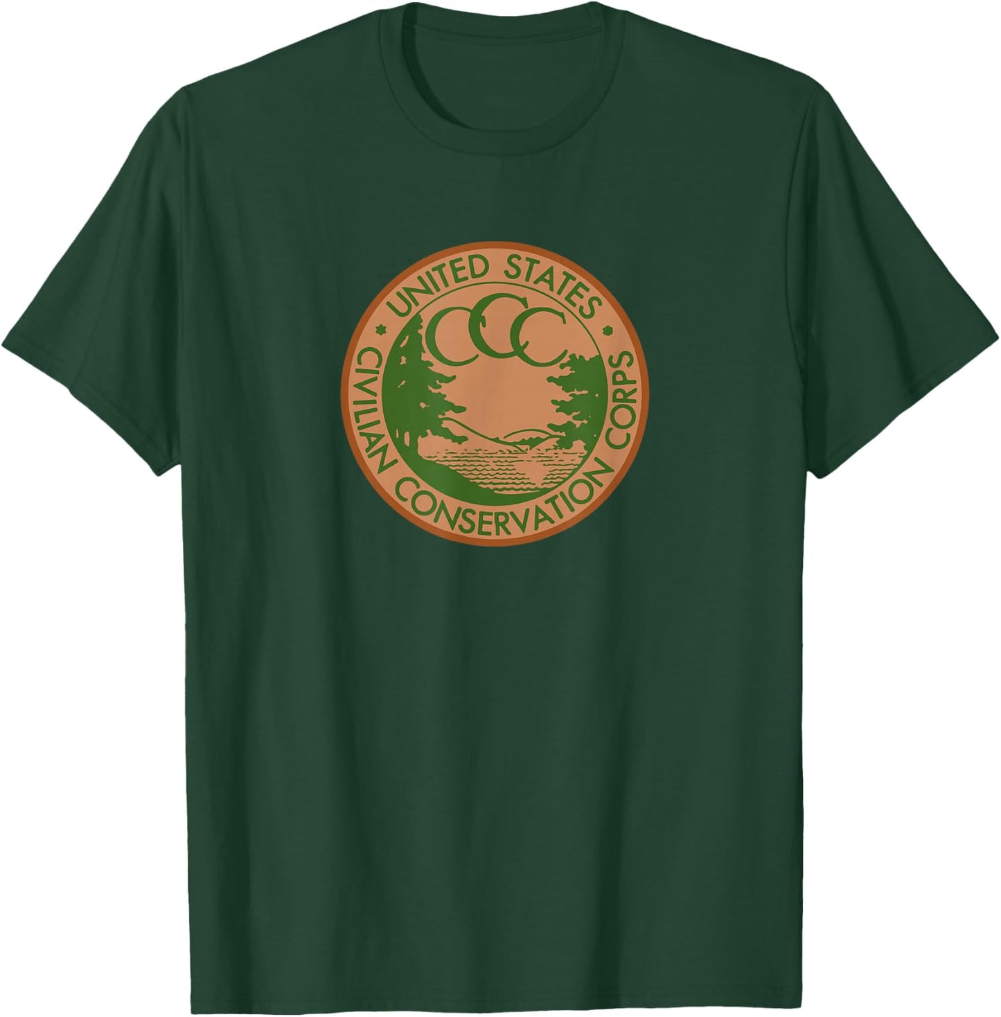 Civilian Conservation Corps CCC Logo Retro Outdoors 1930s T-Shirt - T-Shirt | Forest