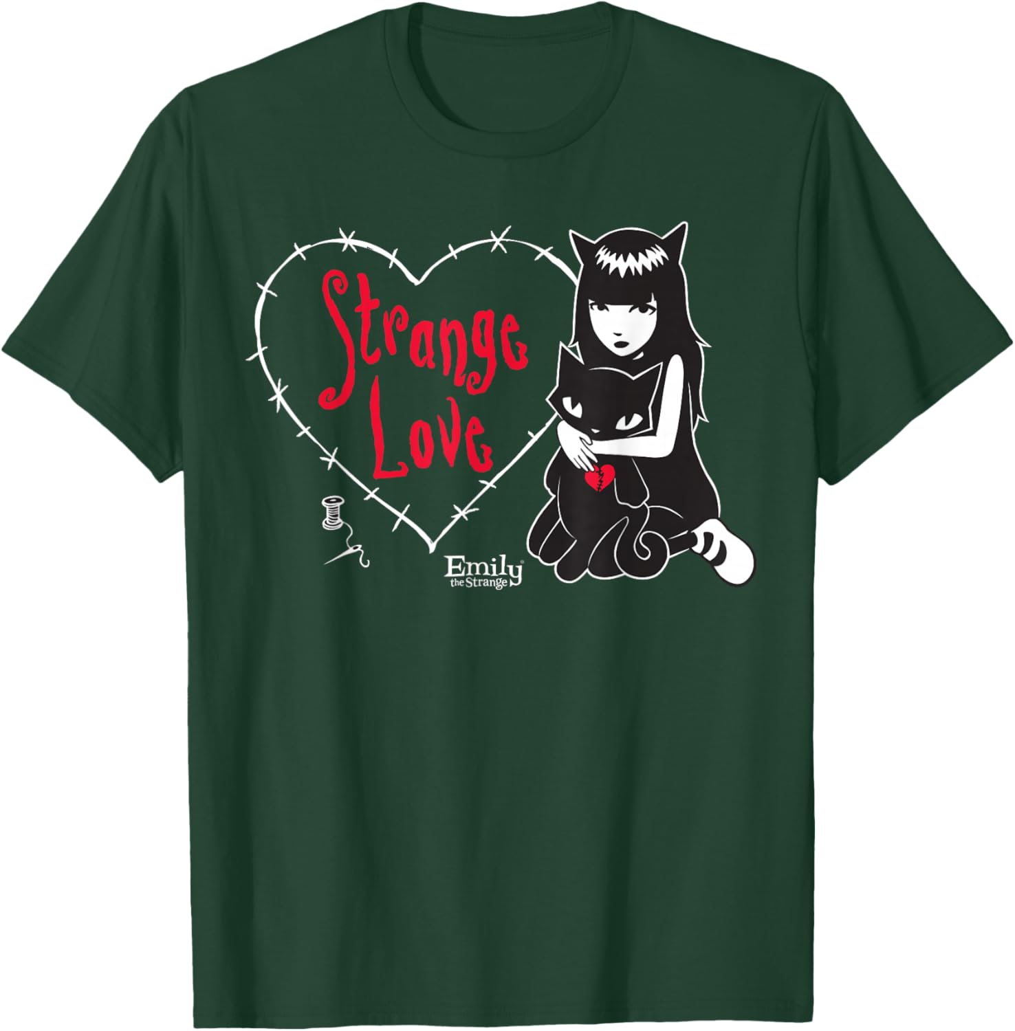Emily The Strange Strange Love T-Shirt - T-Shirt | Forest