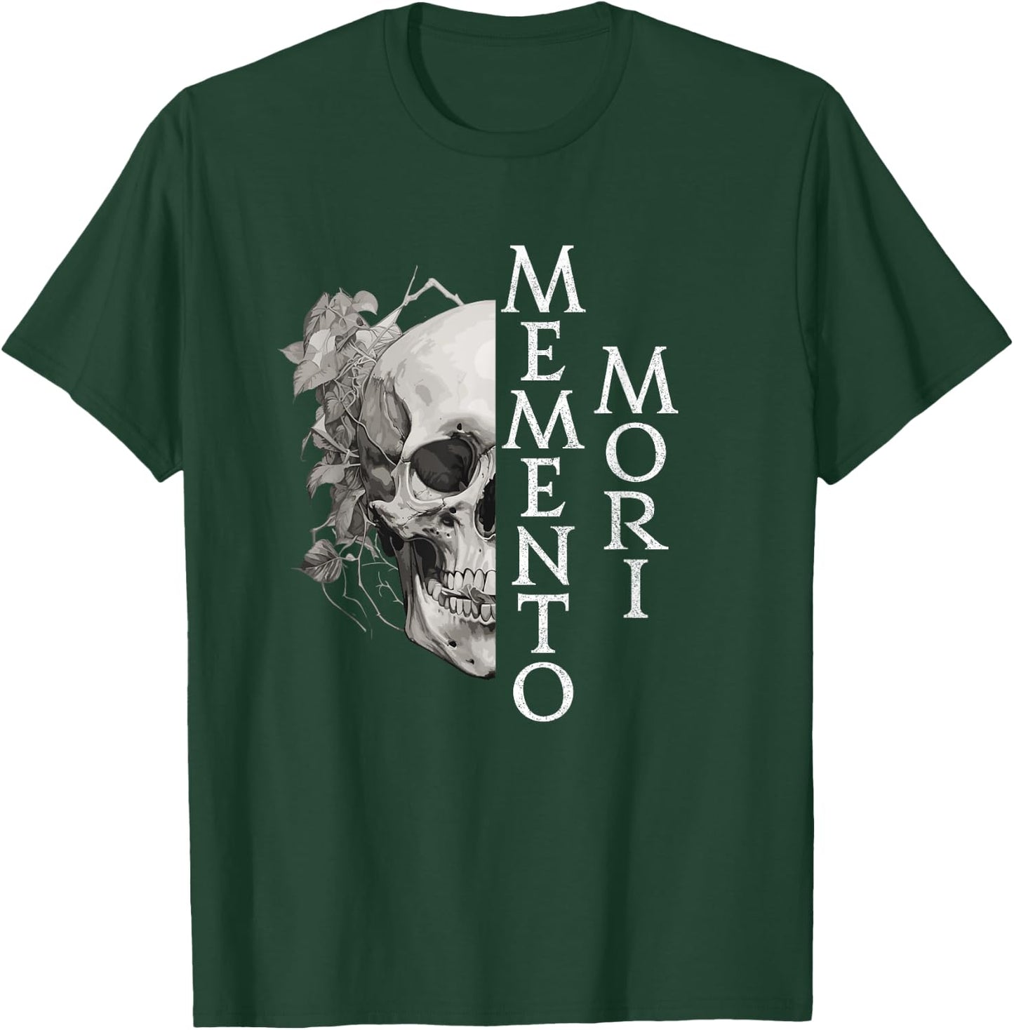 Memento Mori | Latin Phrase T-Shirt - T-Shirt | Forest