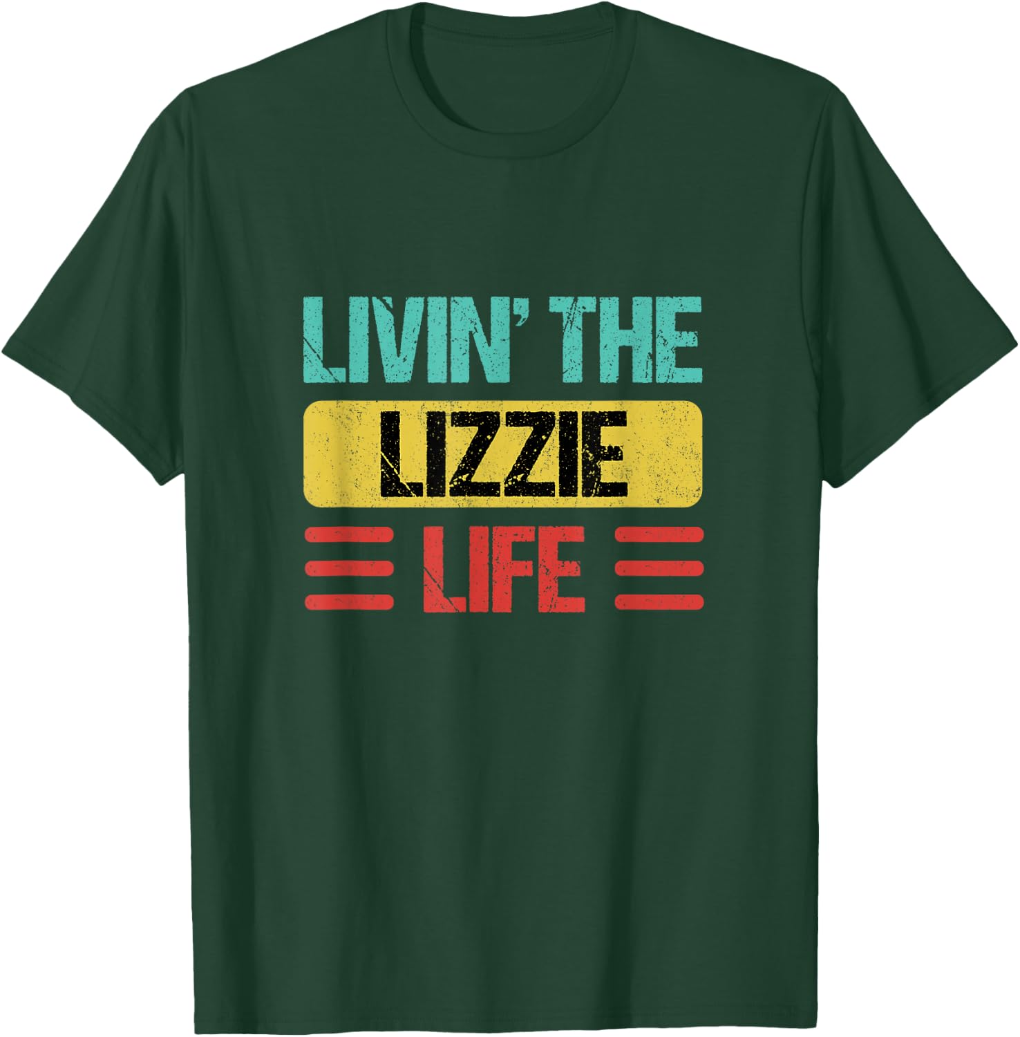 Lizzie Name T-Shirt - T-Shirt | Forest