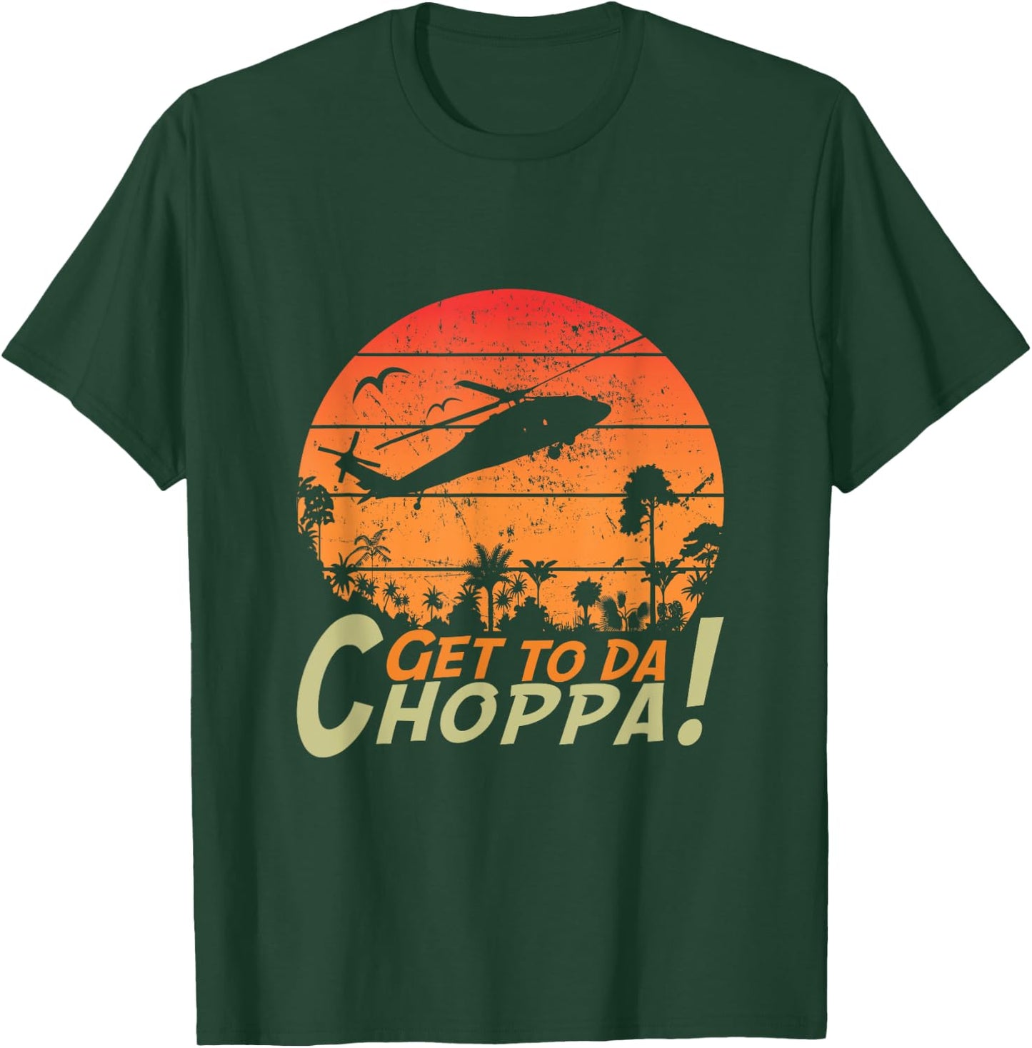 Get To The Chopper funny retro sci-fi movie quote T-Shirt - T-Shirt | Forest