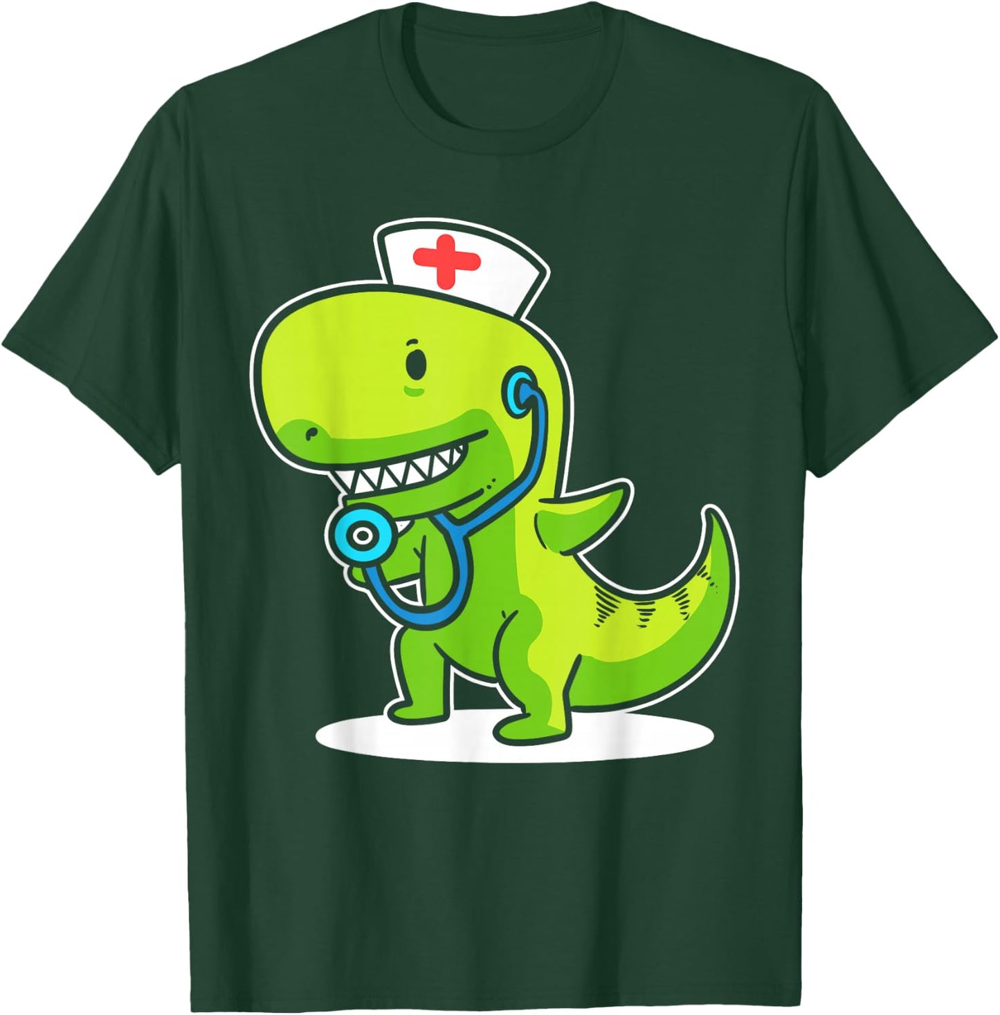 T-rex Nurse Pediatric Nurse T-Shirt - T-Shirt | Forest